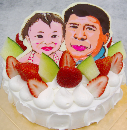 似顔絵デコレーションケーキ